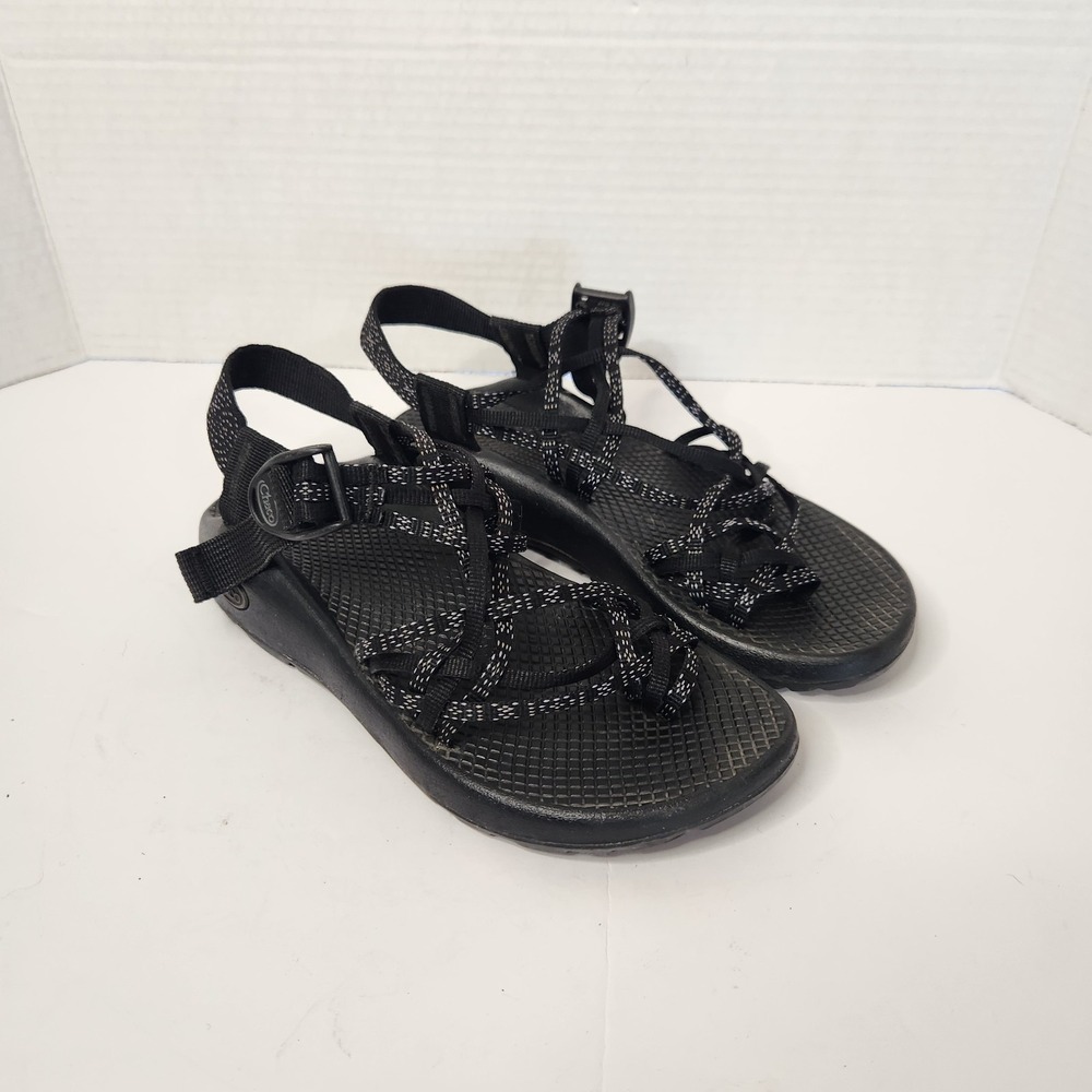 Chaco ZX/3 Black Strappy Sandal Womens Size 6